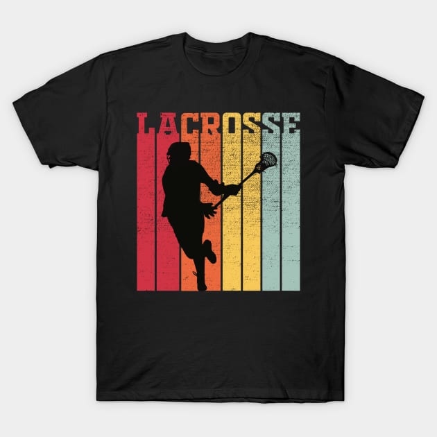 Vintage Lacrosse T-Shirt by DragonTees